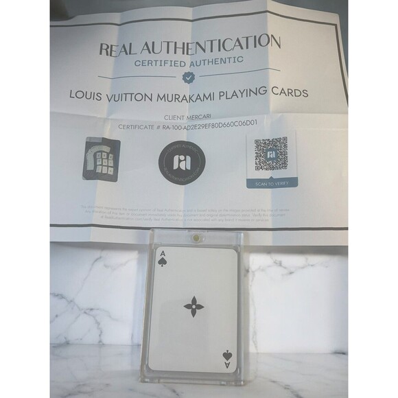 Louis Vuitton Murakami Monogram Playing Card - Ace Of Spades with COA & Case - Picture 5 of 6